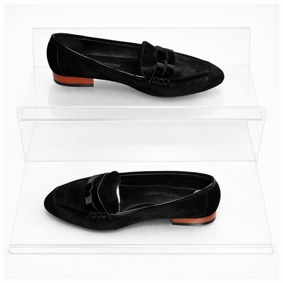 Rebecca Minkoff Shoes - REBECCA MINKOFF Black Fur Dyed Loafers Size 7M